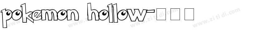 pokemon hollow字体转换